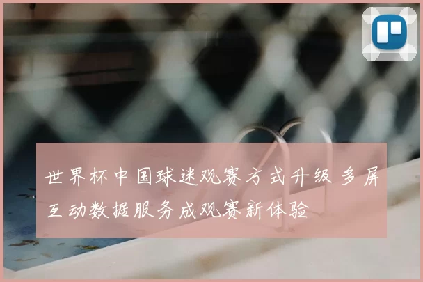 世界杯中国球迷观赛方式升级 多屏互动数据服务成观赛新体验